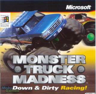 Monster Truck Madness PC CD dirt track drag racing big race water sand 