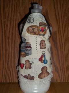   Crafted Grandmas Gingerbread Cookies Dish Soap Bottle Apron  