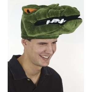  Plush Crocodile Head Costume Hat 