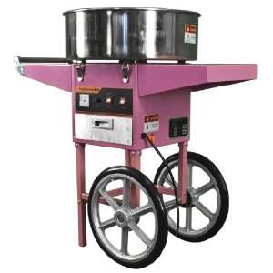  1100w Electric Cotton Candy Floss Machine Maker Cart Pink 