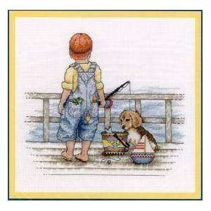  Fishing, Cross Stitch from Bobbie G Arts, Crafts & Sewing