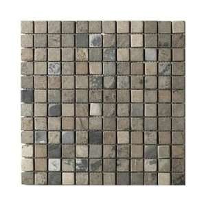  Daltile Tumbled Slate Autumn Mist 1 x 1 Stone Mosaic Tile 