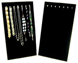 Black 7 Hook Necklace Chain Jewelry Display Easels  