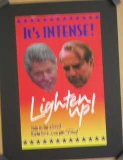   Clinton Bob Dole orignal 1996 political election debate poster  