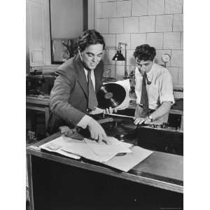 Alan Lomax and Jerome Weisner Transcribe Folk Songs and Document 