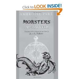  On Monsters and Marvels [Paperback] Ambroise Pare Books