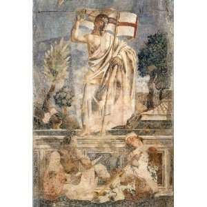  painting name Resurrection, By Andrea del Castagno 