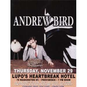  Andrew Bird Providence Original Concert Poster MINT