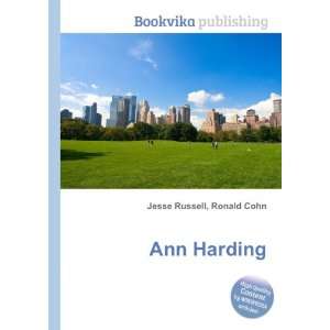  Ann Harding Ronald Cohn Jesse Russell Books