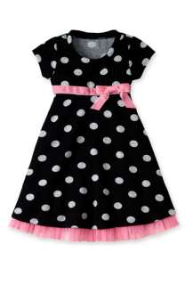 Sweet Heart Rose Polka Dot Dress (Toddler)  