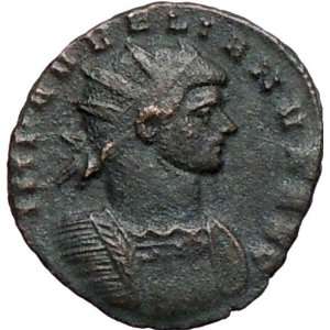  AURELIAN 272AD Rare Authentic Ancient Roman Coin Soldier w 