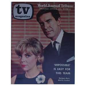 Barbara Bain & Martin Landau World Journal Tribune TV Magazine (Guide)