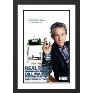 Real Time with Bill Maher 20x26 Framed and Double Matted TV Poster   A 