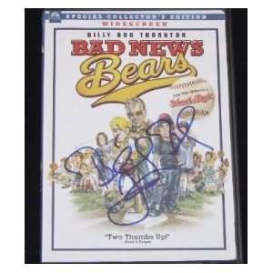 Billy Bob Thornton Bad News Bears   Hand Signed Autographed Dvd