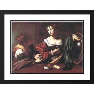  Caravaggio 36x28 Framed and Double Matted Martha and Mary 