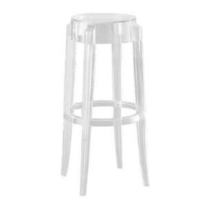  Charles Ghost 30 Stool [Set of 2] Colour Transparent Rose 