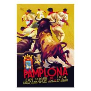    Pamplona, San Fermin by Charles Dana Gibson, 24x32