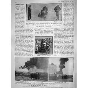  1908 CHARLES JARROTT BROOKLANDS OIL FIRE ANTWERP TANK 