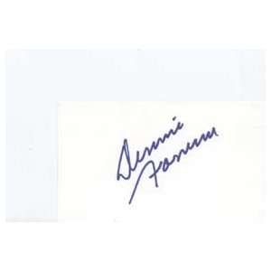 DENNIS FARINA Signed Index Card In Person