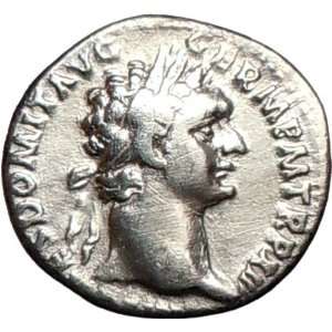  DOMITIAN 93AD Authentic Ancient Silver Roman Coin Minerva 