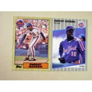 DWIGHT GOODEN   2 CARDS (NEW YORK METS)