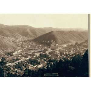 Deadwood S.D., from Forest Hill Birds eye view of a section of small 
