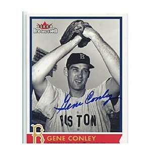 Gene Conley Autographed/Signed 2001 Fleer Card