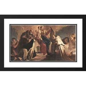 Tiepolo, Giovanni Battista 40x26 Framed and Double Matted The Madonna 