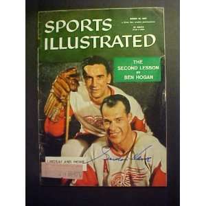 Gordie Howe Detroit Red Wings Autographed March 18, 1957 Sports 