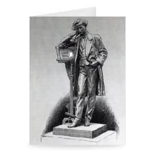 Hector Berlioz, after the statue by Alfred   Greeting Card (Pack of 