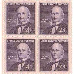 Horace Greeley Set of 4 x 4 Cent US Postage Stamps NEW Scot 1177