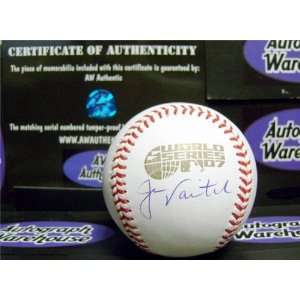 Jason Varitek Autographed/Hand Signed 2007 World Series Baseball 