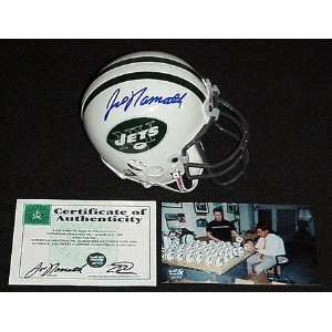 Joe Namath New York Jets Autographed Mini Helmet
