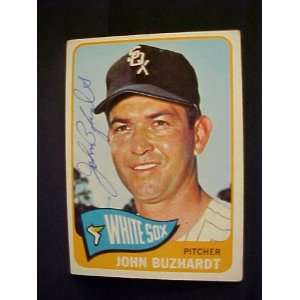 John Buzhardt Chicago White Sox #458 1965 Topps Autographed Baseball 