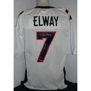 JOHN ELWAY Signed Broncos Jersey Final Game Inscription   Autographed 