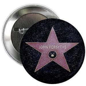 JOHN FORSYTHE Hollywood Star 2.25 inch Pinback Button Badge