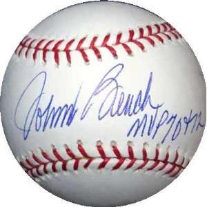  Johnny Bench Signed Ball   Inscribed 197072 NL MVP Sports 