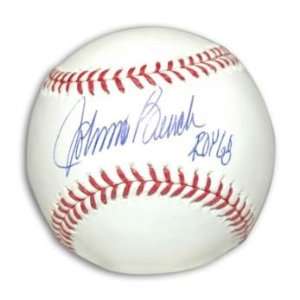 Johnny Bench Signed Baseball Inscribed ROY 68