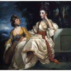 FRAMED oil paintings   Joshua Reynolds   24 x 24 inches   Mrs Henry 