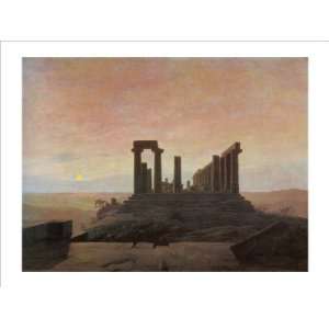 The Temple of Juno at Agrigento Giclee Poster Print by Caspar David 