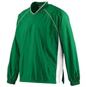   Poly Color Pullover Jacket KELLY GREEN/ WHITE AS