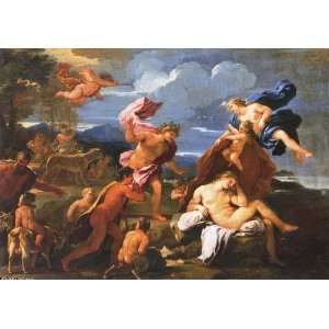 Hand Made Oil Reproduction   Luca Giordano   24 x 16 inches   Bacchus 