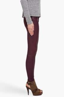 Current/elliott Purple Leather Pants for women  