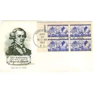  United States First Day Cover 175th Anniv. Marquis de Lafayette 