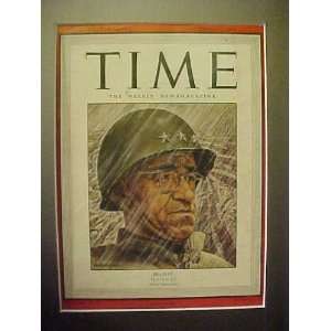 General Omar Bradley December 4, 1944 Time Magazine Professionally 