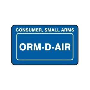 Shipping Labels CONSUMER, SMALL ARMS ORM D AIR 1 1/2 x 2 1/2   Roll 