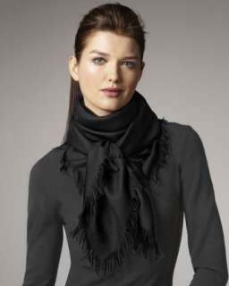 Maxi Carre Leggero Square Scarf, Black