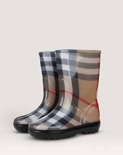 Burberry Girls Frogrise Rain Boots   Sizes 7 Infant; 8.5 11.5 