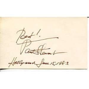  Paul Stewart Citizen Kane In Cold Blood Signed Autograp 