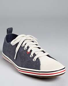Paul Smith Musa Royal Navy Washed Canvas Sneakers